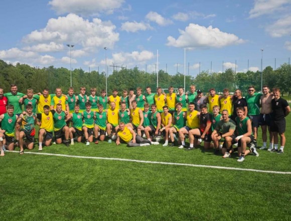 Lietuvos regbio-7 rinktinės treneris džiaugiasi augančia karta