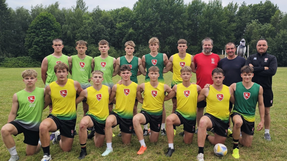 Ambicinga Lietuvos U18 regbio-7 rinktinė pasitinka kovas Europos čempionate