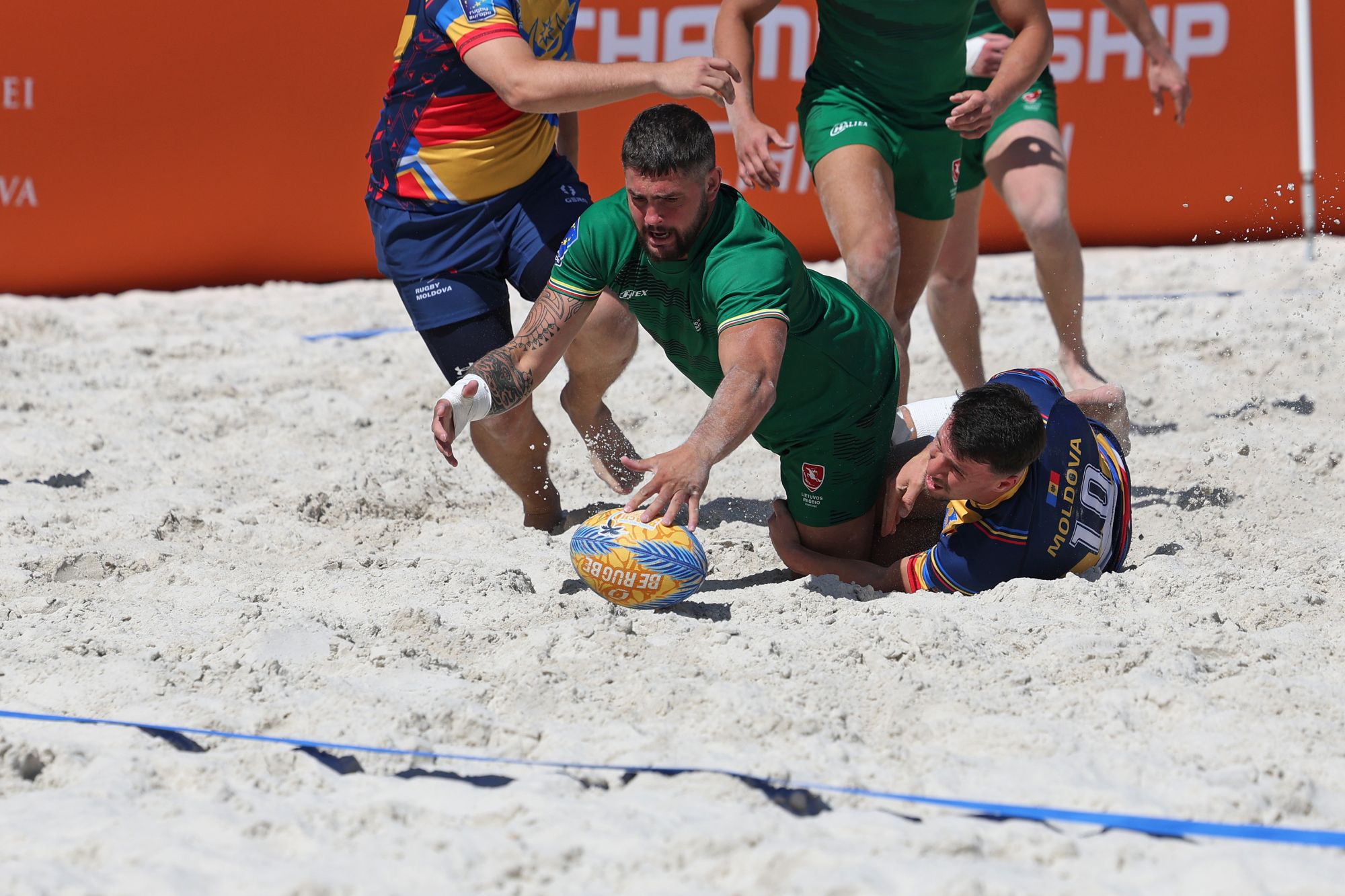 Lietuvos paplūdimio regbio rinktinė iškovojo Europos čempionato bronzos medalius